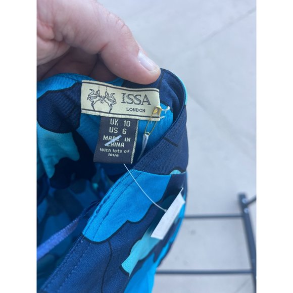 NWT Issa London Silk Halter Dress 100% Silk Size 6 - Picture 4 of 6